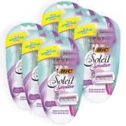 18pc Bic Soleil Women's Sensitive Comfort Independent 3-Blade Razors Shavers
