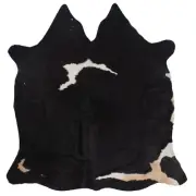 Premium Black and White Cowhide Rug Extra Large 28-40 sq ft Hair-on-Hide