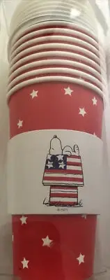 Peanuts~”SNOOPY on HOUSE”~16 oz To Go Cups, Lids & Sleeves~NEW~8 Ct~FAST SHIP.