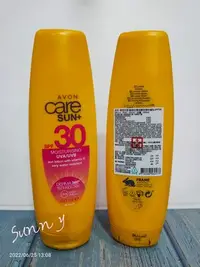在飛比找Yahoo!奇摩拍賣優惠-雅芳艷陽呵護身體保濕防曬乳SPF30 150ML 每瓶 27