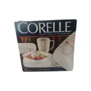 Corelle Vitrelle DAISY DAYS SQUARE Dinner 16 Pc D Plates, L Plates, Bowls, Mugs