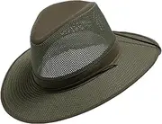 [Henschel Hats] Henschel Aussie Mesh Breezer Hat - Packable Sun Protection for Outdoor Activities. Ideal for Hiking, Fishing & Camping.
