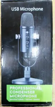 Mercase USB Condenser Microphone for PC/Micro/Mac/iOS/Android with Noise Cancel