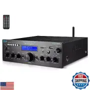 Pyle Wireless Bluetooth Power Amplifier System- 200W Dual Channel Sound Audio
