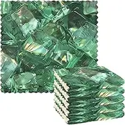 Amooorous Green Transparent Ice Cubes Microfiber Kitchen Towels Kitchen Tea Towels Absorbent Towel Easter Kitchen Hand Towels Bright Reusable Thanksgiving (longword) 11x11in 6 Piecing
