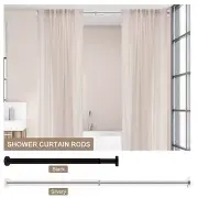 Shower Curtain Rod 21.7-35.4 Inch Telescoping Spring Tension Shower Rod .s