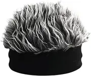 Ghjkldha Hat with Wig | Fake Hat with Hair for Men | Sun Cap Wig | Effortless Style and Comfort Combined for a Seamless Hair Day Experience, Natural Look Hat with Lifelike Hair Attachment