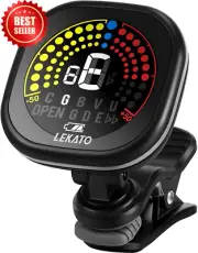 Rechargeable Guitar Tuner Clip-On for Guitar, Violin, Ukulele Chromatic Mode