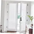 French Door Curtains Set of 2 Panels, Sheer Voile Light 26Wx72L White