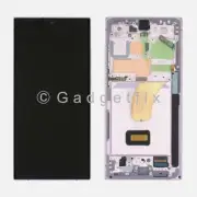 For Lavender Samsung Galaxy S23 Ultra OLED Display Touch Screen Digitizer Frame