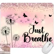 Just Breathe Dandelion Computer Non Slip Custom Mouse Pad