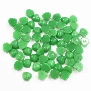 100PCS Natural Malaysian Jade Stone 10mm Heart Cab Cabochons DIY Jewelry Making