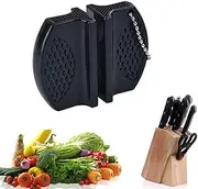 SPENDEAL Portable Mini Kitchen Knife Sharpener Kitchen Tools Accessories Creative Butterfly Type Two-Stage Camping Pocket Knife Sharpener