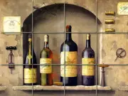 Art Mural Ceramic Wine Bottle Decor Backsplash Tile 318