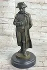 Bronze Sculpture Signed French Emperor Napoleon Art Deco Statue Figurine Figure