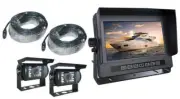 7" Waterproof Single Screen + 2 CCD Cameras - Camera System