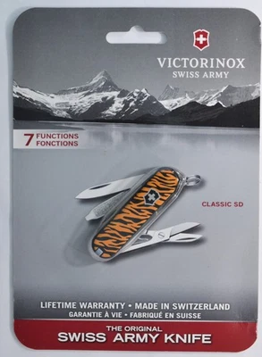 Victorinox Classic SD Swiss Army knife- 2011 Tiger Stripes. New in Pkg #3051