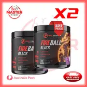 2 X Red Dragon Nutritionals Fireball Black Thermogenic 40 Serves Fat Burner