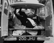 The waxwork body of Antony Armstrong-Jones, Lord Snowdon, is transp - Old Photo