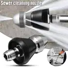 High-pressure Sewer Cleaning Tool Washer Nozzle 5000psi Sewer Pipe Drain Cleaner