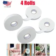 Double Sided Foam Tape White 3/4in x 16.5ft each Sponge Adhesive Tape 4 Rolls