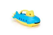 Green Toys Submarine in Yellow blue - BPA Free, Phthalate Free, Bath Toy with Spinning Rear Propeller. Safe Toys for Toddlers, Babies
