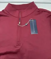 Holderness & Bourne NWT Men's M Medium Quarter Zip Brady Port & Navy Pullover