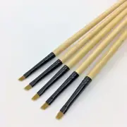 XDT Angular Tip Nail Art Paint Brush 5 Pc Set #00000 Fine Micro Detail