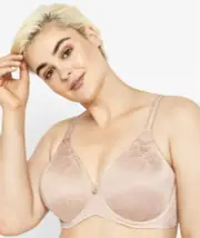 Berlei Lift and Shape Non-Padded Underwire Bra - Contemporary Floral Pearl Nude 24DD YZKD Plus Size Bra - Afterpay Available