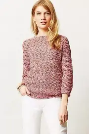 NWT ANTHROPOLOGIE ALIZARIN MARLED PULLOVER by KAIN LABEL S