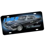 1963 Ford Thunderbird Classic Car Emblem Design Aluminum License Plate