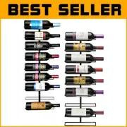 Vertical Wall-Mounted Wine Rack for 18 Bottles - Perfect Gift for Wine Lovers
