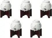 Set of 5, Iroha (with Base) Multi Server [5.9 x 5.9 inches (15 x 15 cm) (1400cc)] | Shochu Server, Arita Ware Setomonohonpo, Set