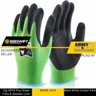 Beeswift Kutstop Micro Foam Nitrile Work Glove Cut C Glass Fibre & Spandex Liner