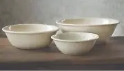 Ohio Stoneware Set of 3 Serving Bowls