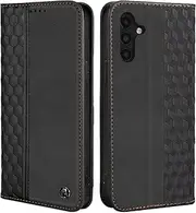 [CXTcase] Case for Samsung Galaxy A14 5G / A14 4G, Shockproof PU Leather Flip Folio Cover with Card Slots, Magnetic Wallet Case for Samsung Galaxy A14 5G / Samsung Galaxy A14 4G, Black