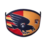 AFL Face Mask 2 Pack - Adelaide Crows - Washable - Adult - 3 Layer Protection