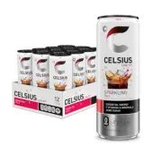 PACK OF 12 ✨ CELSIUS Sparkling COLA Energy Drink CANS | Zero Sugar Fun