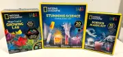 NATIONAL GEOGRAPHIC Crystal Lab + Stunning Science Chemistry Set + Magic Kit NEW