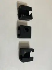 3D Printer Heater Block Silicone Sock Cover for Creality Ender 3 pack - Black