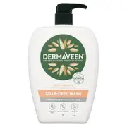 DermaVeen Soap-Free Wash with Colloidal Oatmeal for Dry Sensitive Skin 1L
