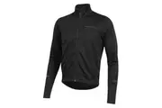 PEARL IZUMI QUEST THERMAL Mens Cycling Jersey - Full Zipper Long Sleeve with 3 Rear Pockets Black - Size M