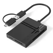 5 in 1 TF-SD-XD-CF-MS Memory Card Reader for PC Desktop Laptop Tablet Notebook
