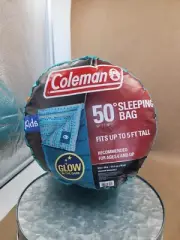 Coleman Kids Glow In The Dark Sleeping Bag NIB =