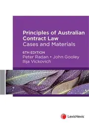 Principles of Australian Contract Law: Cases and Materials by Peter Radan Paperb