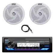 JVC KD-X38MBS Marine Stereo Bluetooth Receiver, 2x 5.25" 180W Speakers, Antenna