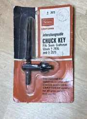 NOS - Craftsman 2073 Interchangeable Chuck Key