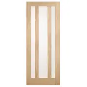 Corinthian 2340 x 920 x 35mm Internal Door White Oak Moda Translucent Glass AMODG18 - 920mm
