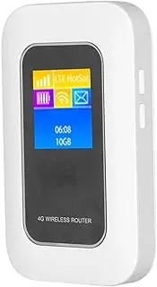 Mobile WiFi Hotspot, 5G 4G LTE Unlocked Wi Fi Hotspot Device with SIM Card Slot, Indoor Outdoor Portable Mini Modem with Colour Display for Travel.