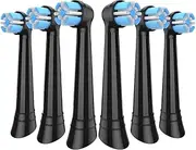 Electric Toothbrush Replacement Brush Head. Compatible For Oral-B IO3 IO4 IO5 IO6 Sonic Electric Toothbrush(6 Black)